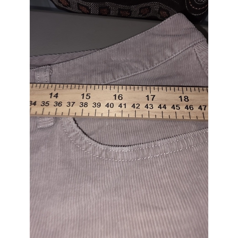 Womens St Johns Bay Tan Corduroy. Size 16 High Rise Straight Leg.